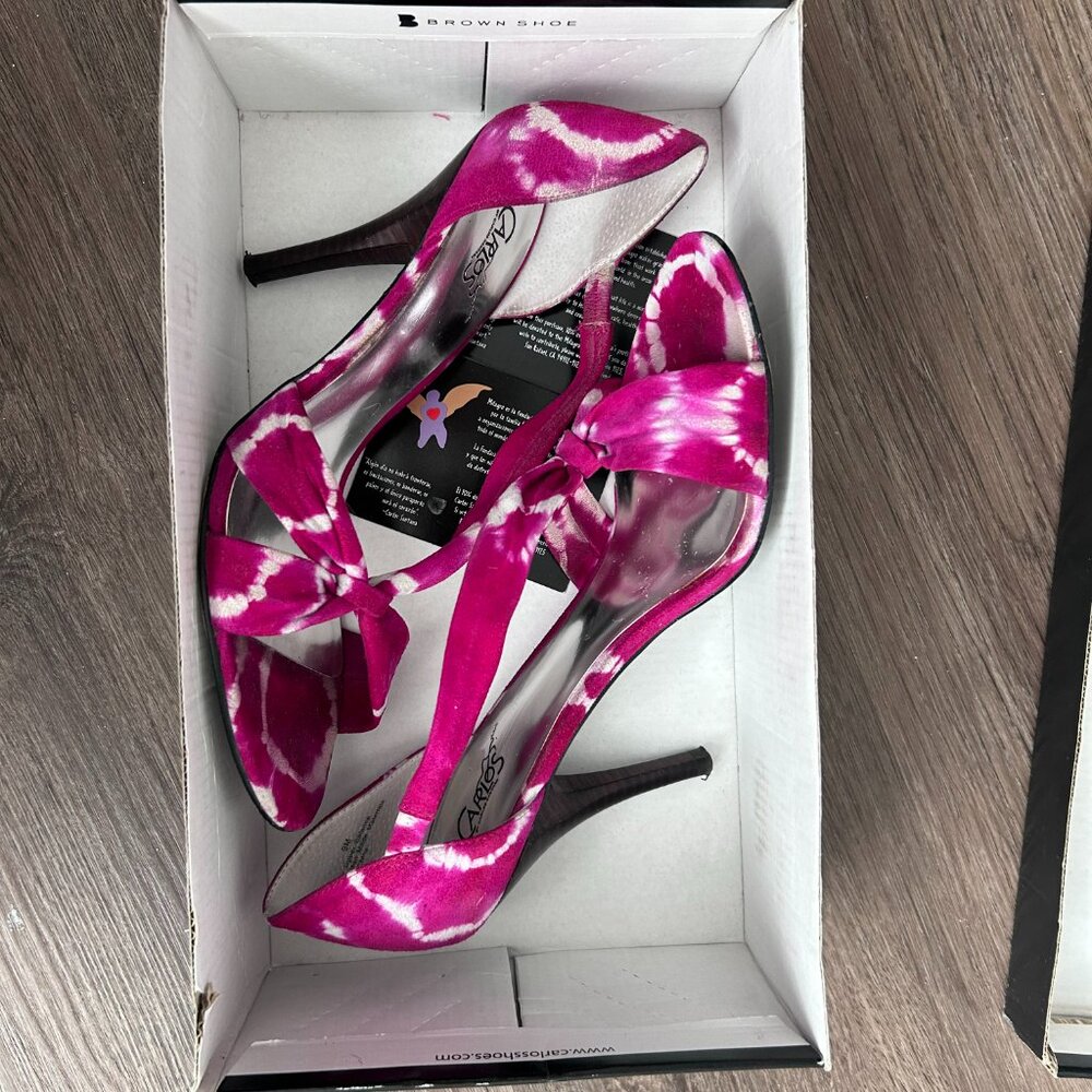 Carlos By Carlos Santana Hot Pink Tye Dye Sandal - Picture 8 of 8